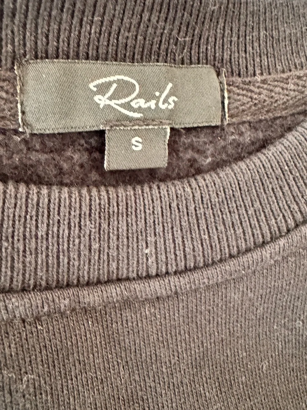 Rails Black Champagne Embroidery Sweatshirt Women’s Small - Picture 6 of 9